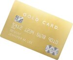 Goldene Kreditkarte B39